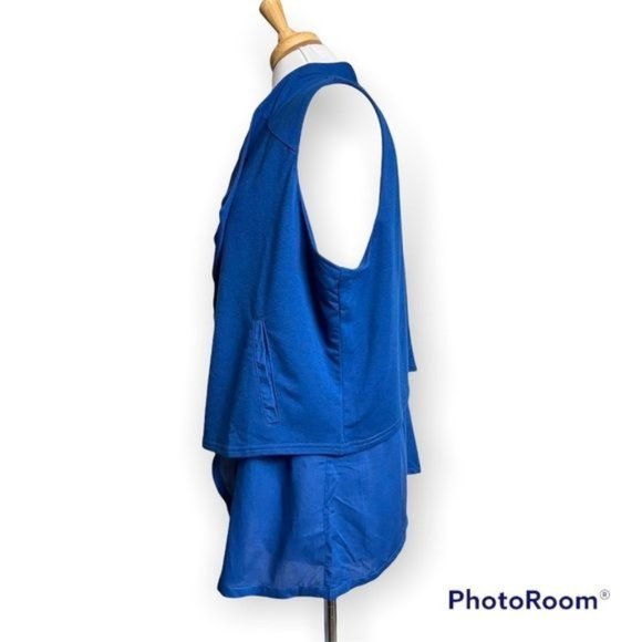 LISA RINNA COLLECTION Open Front Tiered Vest - Picture 2 of 3